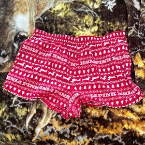 Victoria’s Secret/Pink red and white holiday sleep shorts